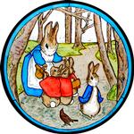 Mrs Bunny and Peter in the Woods